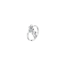 Cargar imagen en el visor de la galería, Anello da donna in acciaio con ballerina e Zircone Luca Barra ANK610
