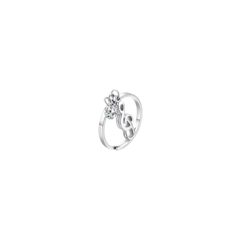 Anello da donna in acciaio con ballerina e Zircone Luca Barra ANK610