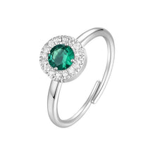 Cargar imagen en el visor de la galería, Anello da donna in acciaio con zirconi Luca Barra ANK649
