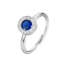 Cargar imagen en el visor de la galería, Anello da donna in acciaio con zirconi Luca Barra ANK650
