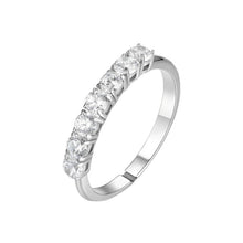 Cargar imagen en el visor de la galería, Anello da donna in acciaio con zirconi Luca Barra ANK651
