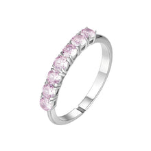 Load image into Gallery viewer, Anello da donna in acciaio con zirconi Luca Barra ANK656
