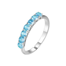Load image into Gallery viewer, Anello da donna in acciaio con zirconi Luca Barra ANK663
