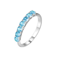 Cargar imagen en el visor de la galería, Anello da donna in acciaio con zirconi Luca Barra ANK664
