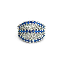 Carica l'immagine nel visualizzatore di Gallery, Anello da donna in argento 925 Maestro Riverso La Bella Stagione AnSt01/Blu
