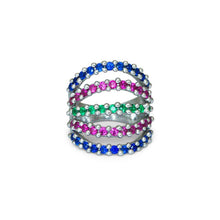 Carica l'immagine nel visualizzatore di Gallery, Anello da donna in argento 925 Maestro Riverso La Bella Stagione AnSt03/Mult
