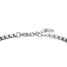 Load image into Gallery viewer, Bracciale da uomo in acciaio con piastra Luca Barra BA1666
