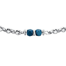 Carica l&#39;immagine nel visualizzatore di Gallery, Bracciale da Uomo in acciaio con ematite blu Luca Barra BA1733
