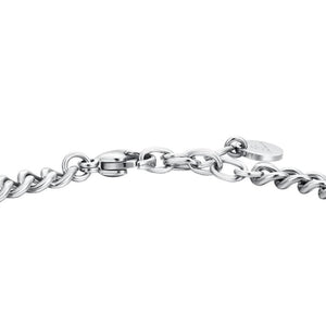 Bracciale da Uomo in acciaio con piastra infinito Luca Barra BA1802