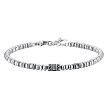 Carica l&#39;immagine nel visualizzatore di Gallery, Bracciale da uomo in Acciaio Vintage Luca Barra  BA1861
