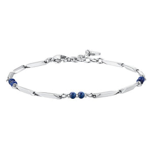 Bracciale da uomo in Acciaio con pietre lapis Luca Barra BA1870