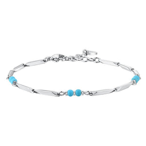 Bracciale da uomo in Acciaio con Pietre Turchesi Luca Barra BA1871