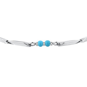 Bracciale da uomo in Acciaio con Pietre Turchesi Luca Barra BA1871