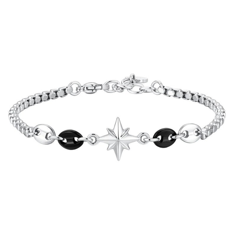 Bracciale da uomo in Acciaio rosa dei venti Luca Barra BA1873