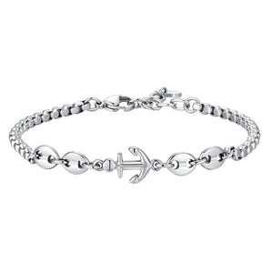 Bracciale da uomo in Acciaio con ancora Luca Barra BA1875