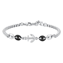 Load image into Gallery viewer, Bracciale da uomo in Acciaio con ancora Luca Barra BA1876
