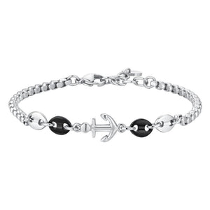Bracciale da uomo in Acciaio con ancora Luca Barra BA1876