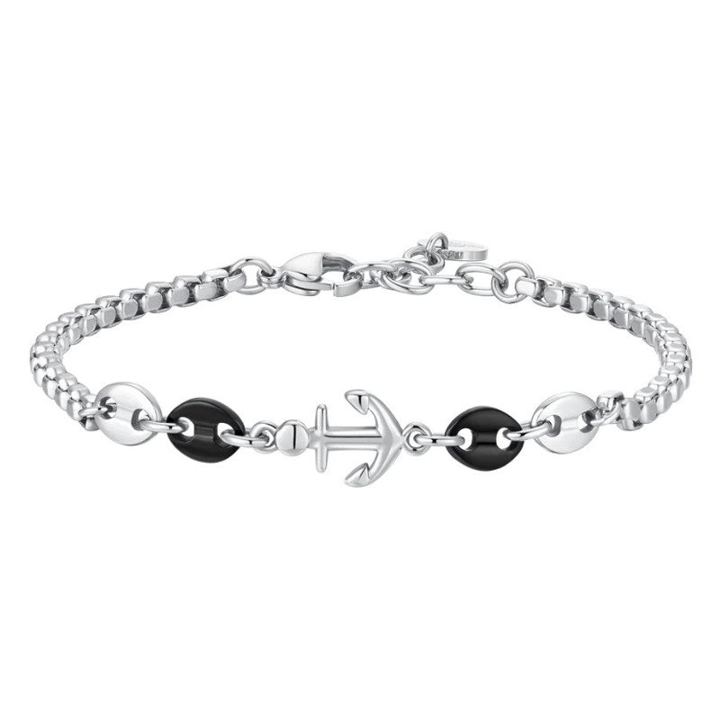 Bracciale da uomo in Acciaio con ancora Luca Barra BA1876