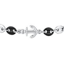 Load image into Gallery viewer, Bracciale da uomo in Acciaio con ancora Luca Barra BA1876
