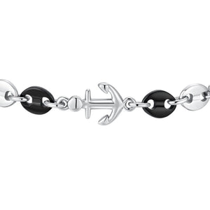 Bracciale da uomo in Acciaio con ancora Luca Barra BA1876