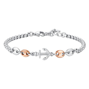 Bracciale da uomo in Acciaio con ancora Luca Barra BA1877