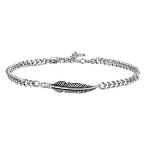 Bracciale da uomo in Acciaio con piuma Luca Barra BA1879