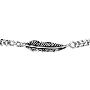 Bracciale da uomo in Acciaio con piuma Luca Barra BA1879