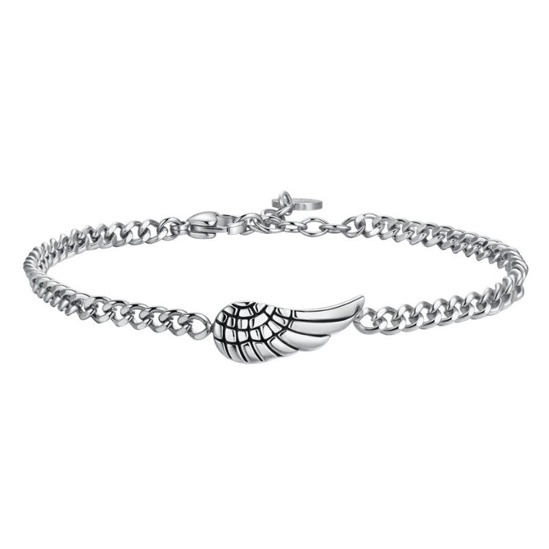 Bracciale da uomo in Acciaio con ala Luca Barra BA1880