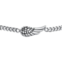 Cargar imagen en el visor de la galería, Bracciale da uomo in Acciaio con ala Luca Barra BA1880
