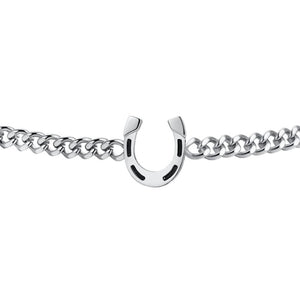 Bracciale da uomo in Acciaio con ferro di cavallo Luca Barra BA1881