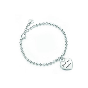 Bracciale da donna in acciaio con pendente Luca Barra BK1471