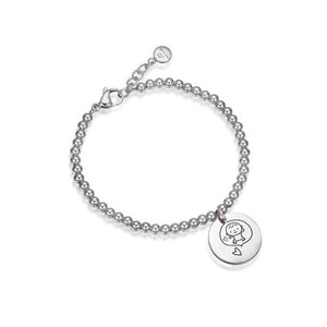 Bracciale da donna in acciaio con pendente Luca Barra BK1541