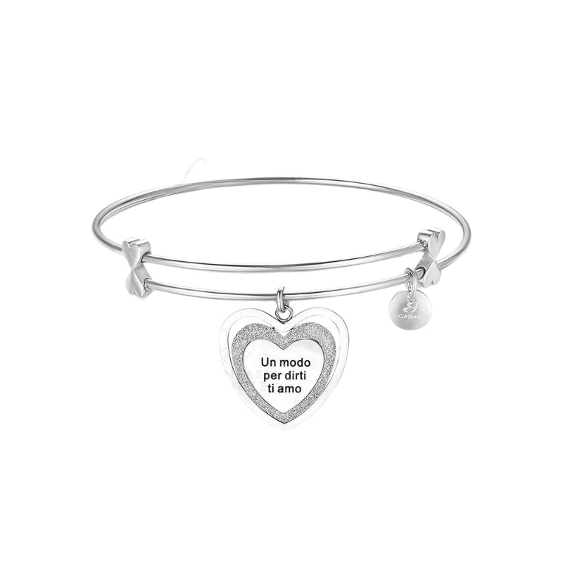 Bracciale da donna in acciaio Luca Barra BK1542