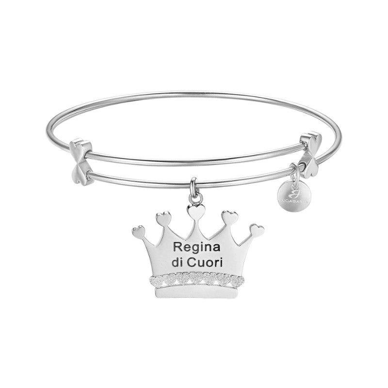 Bracciale da donna in acciaio con Corona Luca Barra BK1548