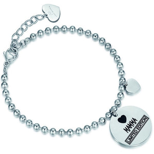 Bracciale da donna in acciaio con pendente Luca Barra BK1786