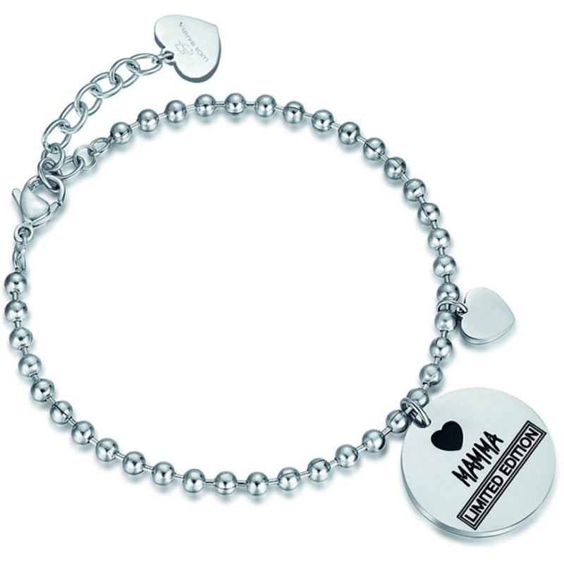 Bracciale da donna in acciaio con pendente Luca Barra BK1786