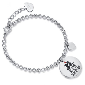 Pulsera de mujer Luca Barra BK1791 de acero con colgante