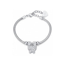 Cargar imagen en el visor de la galería, Bracciale da donna con ciondolo farfalla Luca Barra BK1936
