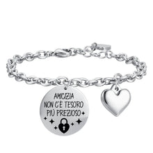 Carica l'immagine nel visualizzatore di Gallery, Bracciale da donna in acciaio Amicizia... Luca Barra BK2313
