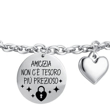Carica l'immagine nel visualizzatore di Gallery, Bracciale da donna in acciaio Amicizia... Luca Barra BK2313

