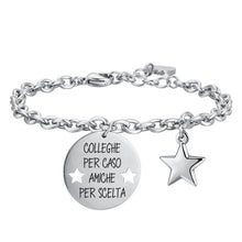 Cargar imagen en el visor de la galería, Bracciale da donna in acciaio con smalto Luca Barra BK2320

