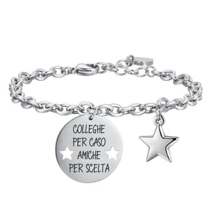 Bracciale da donna in acciaio con smalto Luca Barra BK2320