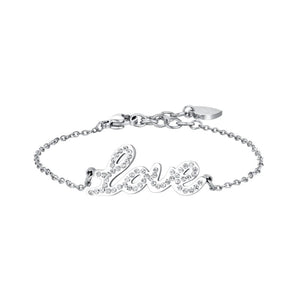 Bracciale da donna in acciaio elemento Love Luca Barra BK2402