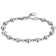 Carica l&#39;immagine nel visualizzatore di Gallery, Bracciale da donna in acciaio con cristalli Luca Barra BK2440
