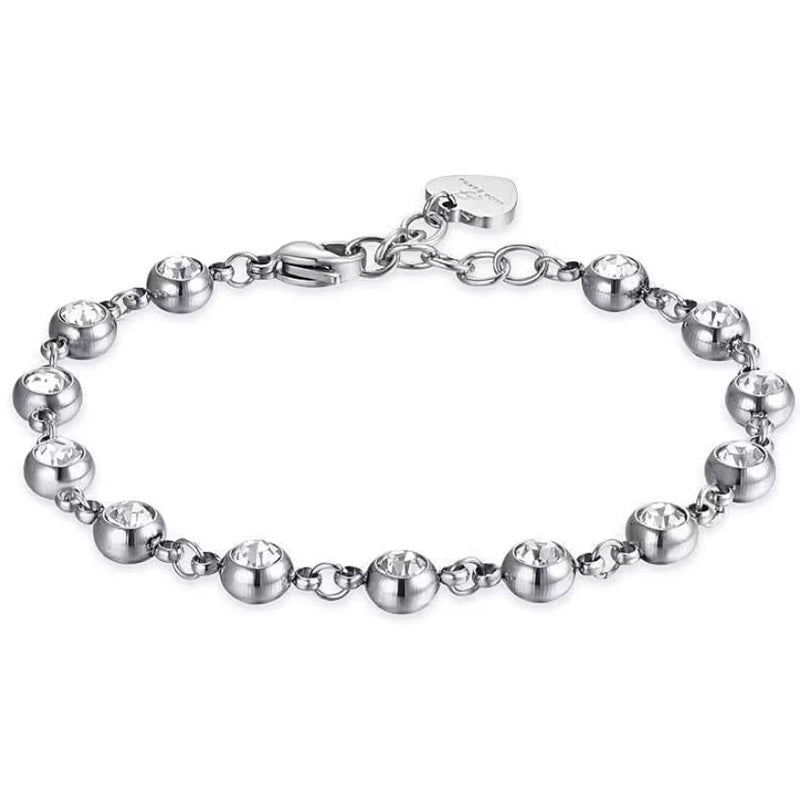 Bracciale da donna in acciaio con cristalli Luca Barra BK2440