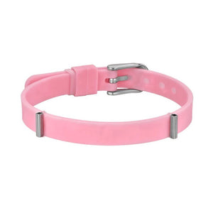 Pulsera mujer Luca Barra BK2479 silicona rosa