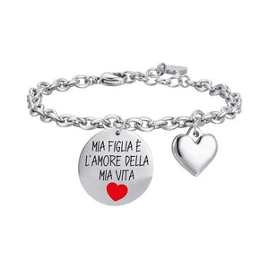 Bracciale da donna in acciaio con ciondoli Luca Barra BK2483