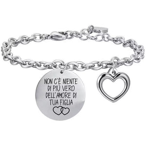Women's steel bracelet "There is nothing more true..." Luca Barra BK2493