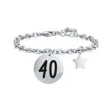 Cargar imagen en el visor de la galería, Pulsera de acero para mujer &quot;40&quot; &quot;Lo mejor está por venir&quot; Luca Barra BK2498
