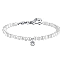 Load image into Gallery viewer, Bracciale da donna in acciaio con perle Luca Barra BK2514
